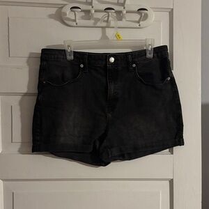 Wild Fable Highest Rise Classic Black Denim Women's Shorts